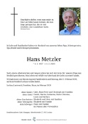 Hans Metzler